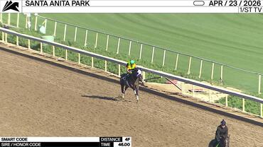 Smart Code Worked 4 Furlongs in 46.00 at Santa Anita Park on April 23rd, 2026