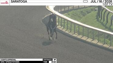 Cody's Approval Worked 4 Furlongs in 47.45 at Saratoga on July 16th, 2026