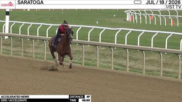 Accelerated News Worked 4 Furlongs in 48.95 at Saratoga on July 18th, 2026