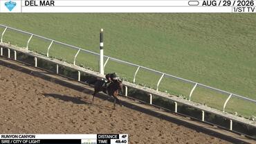 Runyon Canyon Worked 4 Furlongs in 49.40 at Del Mar on August 29th, 2026