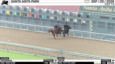Dreamrider (Outside) and Maude Worked 5 Furlongs at Santa Anita Park on September 20th, 2026