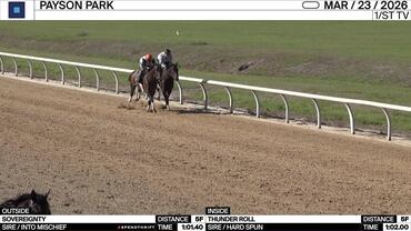 Sovereignty (Outside) and Thunder Roll Worked 5 Furlongs at Payson Park on March 23rd, 2026