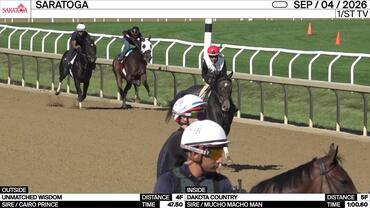 Unmatched Wisdom (Outside) and Dakota Country Worked at Saratoga on September 4th, 2026