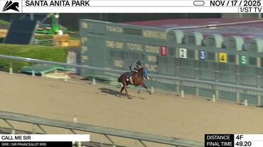 Call Me Sir Worked 4 Furlongs in 49.20 at Santa Anita Park on November 17th, 2025