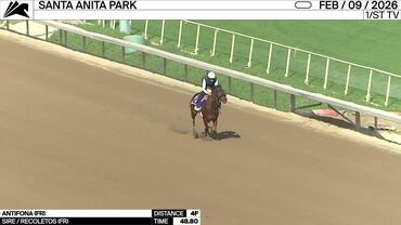 Antifona Worked 4 Furlongs in 48.80 at Santa Anita Park on February 9th, 2026