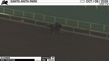 Ala Sawab Worked 5 Furlongs in 1:01.20 at Santa Anita Park on October 9th, 2026