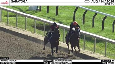 Winning Fashion (Outside) and Together Time Worked 5 Furlongs in 1:02.69 at Saratoga on August 14th, 2026