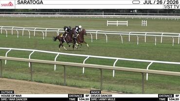 House of War (Outside) and Deuce Dancer Worked 5 Furlongs in 1:04.20 at Saratoga on July 26th, 2026