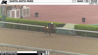 Bette Davis Eyes Worked 6 Furlongs in 1:16.20 at Santa Anita Park on March 23rd, 2026