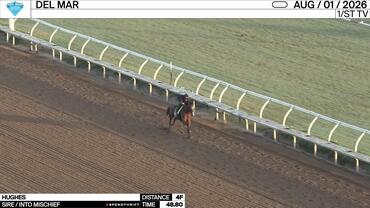 Hughes Worked 4 Furlongs in 48.80 at Del Mar on August 1st, 2026