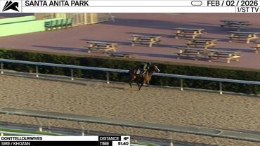 Donttellourwives Worked 4 Furlongs in 51.40 at Santa Anita Park on February 2nd, 2026