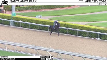 Caisson Worked 6 Furlongs in 1:14.40 at Santa Anita Park on April 27th, 2026