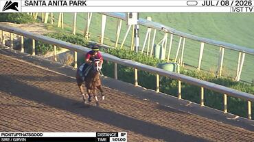 Pickitupthatsgood Worked 5 Furlongs in 1:01.00 at Santa Anita Park on July 8th, 2026