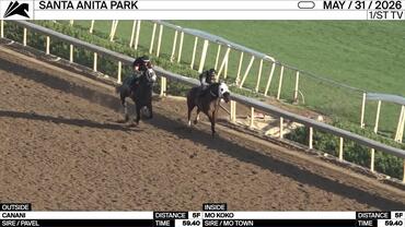 Canani (Outside) and Mo Koko Worked 5 Furlongs in 59.40 at Santa Anita Park on May 31st, 2026