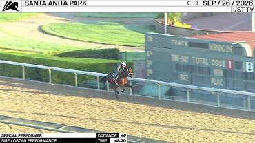 Special Performer Worked 4 Furlongs in 48.20 at Santa Anita Park on September 26th, 2026
