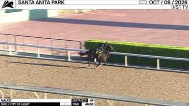 Maude Worked 4 Furlongs in 49.20 at Santa Anita Park on October 8th, 2026