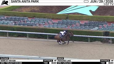 News At Ten (Outside) and Paradise Lake Worked 4 Furlongs in 48.60 at Santa Anita Park on June 29th, 2026