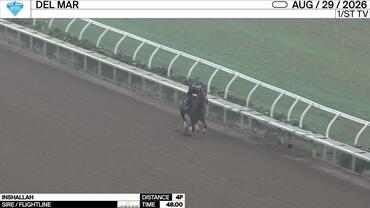 Inshallah Worked 4 Furlongs in 48.00 at Del Mar on August 29th, 2026