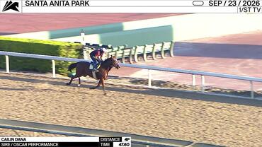 Cailin Dana Worked 4 Furlongs in 47.60 at Santa Anita Park on September 23rd, 2026