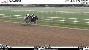 Jackpot Rocket (Outside) and Belzoni Worked 4 Furlongs in 49.66 at Saratoga on June 22nd, 2026