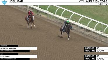 Spirit of Makena (Chestnut) and Clouseau Worked 5 Furlongs at Del Mar on August 16th, 2025