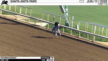 Victoria's Rocket Worked 5 Furlongs in 1:03.20 at Santa Anita Park on June 11th, 2026