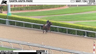News At Ten Worked 5 Furlongs in 1:00.80 at Santa Anita Park on May 4th, 2026