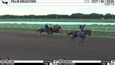 Scottish Lass (Outside) and Troubleshoot Worked 4 Furlongs in 50.30 at Palm Meadows on October 16th, 2026