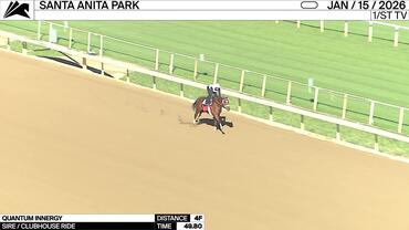 Quantum Innergy Worked 4 Furlongs in 49.80 at Santa Anita Park on January 15th, 2026