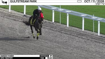 Eminent Power Worked 3 Furlongs in 35.25 at Gulfstream Park on October 11th, 2026
