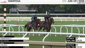 Dimensionality (Outside) and Our Shot Worked 5 Furlongs in 1:03.25 at Saratoga on June 27th, 2025