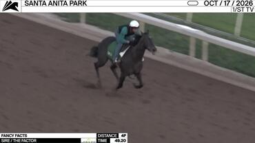 Fancy Facts Worked 4 Furlongs in 49.20 at Santa Anita Park on October 17th, 2026