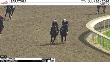 I Need a Miracle (Inside) Worked 4 Furlongs in 48.95 at Saratoga on July 26th, 2026