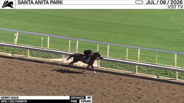 Kerry Gold Worked 5 Furlongs in 1:00.60 at Santa Anita Park on July 6th, 2026