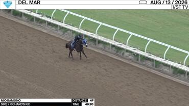 Mio Bambino Worked 4 Furlongs in 49.20 at Del Mar on August 13th, 2026