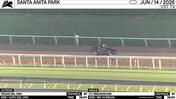 Vegas Del Oro (Outside) and S Y Smokeshow Worked 3 Furlongs in 35.00 at Santa Anita Park on June 14th, 2026