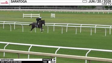 Sandtrap Worked 4 Furlongs in 48.45 at Saratoga on June 20th, 2026