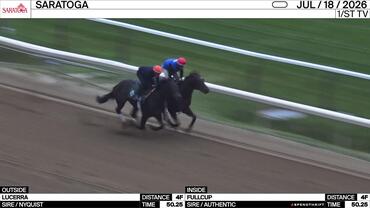 Lucerra (Outside) and Fullcup Worked 4 Furlongs in 50.25 at Saratoga on July 18th, 2026