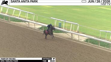 Tiger of the Sea Worked 4 Furlongs in 48.60 at Santa Anita Park on June 26th, 2026