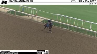 Vancougar Worked 4 Furlongs in 48.20 at Santa Anita Park on July 10th, 2026