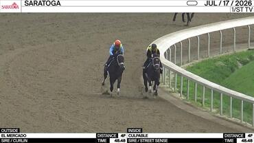 El Mercado (Outside) and Culpable Worked 4 Furlongs in 48.48 at Saratoga on July 17th, 2026