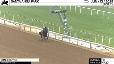 Goal Oriented Worked 4 Furlongs in 47.20 at Santa Anita Park on June 13th, 2025