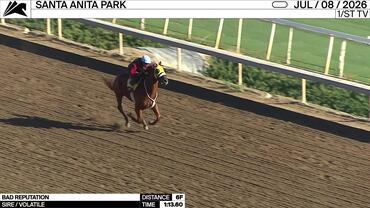 Bad Reputation Worked 6 Furlongs in 1:13.60 at Santa Anita Park on July 8th, 2026
