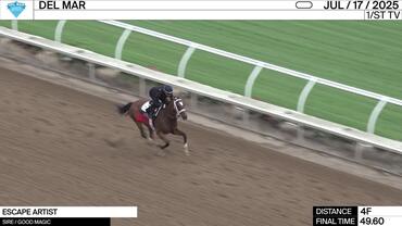 Escape Artist Worked 4 Furlongs in 49.60 at Del Mar on July 17th, 2025