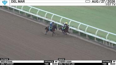 Miss Athens (Outside) and Cherry Cider Worked 5 Furlongs at Del Mar on August 27th, 2026