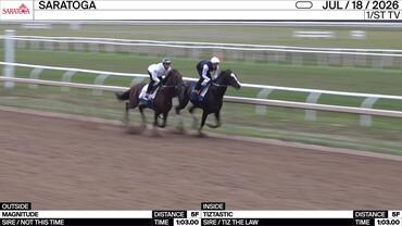 Magnitude (Outside) and Tiztastic Worked 5 Furlongs in 1:03.00 at Saratoga on July 18th, 2026