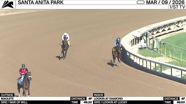 Maguite (Outside) and Lookin At Diamond Worked 4 Furlongs at Santa Anita Park on March 9th, 2026