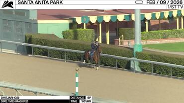Dhitjari Worked 5 Furlongs in 1:01.60 at Santa Anita Park on February 9th, 2026