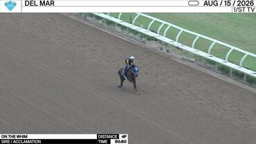 On the Whim Worked 4 Furlongs in 50.80 at Del Mar on August 15th, 2026
