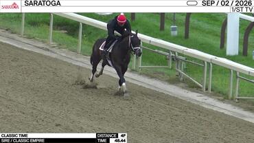 Classic Time Worked 4 Furlongs in 48.44 at Saratoga on September 2nd, 2026